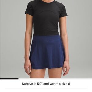 lululemon athletica cropped swiftly tech in black